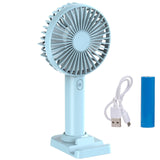 Mini Portable Hand Fan With Mobile Phone Holder USB Power And Battery For Desktop Outdoor Ventilation Ventilador Cooling Fans
