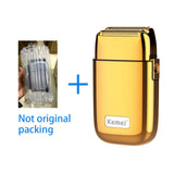 Kemei All-metal Electric Shaver Men Electric Razor Rechargeable Beard Shaver Floating Hair Trimmer Face Care Shaving Machine