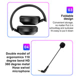 Wired On Ear Earphones Stereo Learning Pink Headset with Noise Cancelling Mic for Online Learning School PC