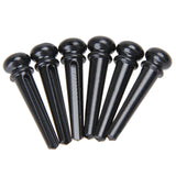 6PCS Guitar Bridge Pins Pegs Dot Inlay Bridge Pin for Bass Folk Guitar Replacement Accessories