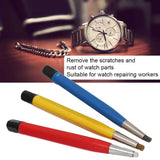 3pcs/set Rust Removal Brush Pen Glass Fiber / Brass /Steel Brush Pen Shape Watch Parts Polishing Cleaning Tool Watch Repair Tool