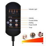 Electric Heating Vibrating Back Massager Portable Massaging Chair Cussion Seat Pad For Car Home Office Lumbar Neck Mattress
