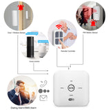 Tuya Smart Home WIFI GSM Security Alarm System PIR Remote Controlled 100-240V Alarm System Work With Alexa Google Home Assistant