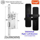 RAYKUBE X5 Biometric Fingerprint Security Intelligent Tuya Smart WiFi Password Electronic Door Lock To Open The Door Remotely