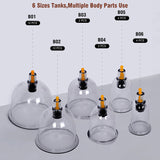 32 Cans Cups Chinese Vacuum Cupping Cup Set Pull Out Vacuum Apparatus Therapy Body Relax Massager Curve Suction Pump Health Care