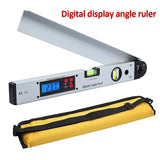 250/400MM 0-225 Degree Digital Angle Ruler Detector Aluminum Alloy Electronic Protractor Level Measuring Gauge Meter Inclinomete
