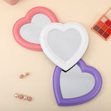 Makeup Mirror Vanity Mirror Desk Cosmetic Mirror Heart Shape Mirror for Makeup Handheld Vanity Cosmetic Compact Mirror for Women