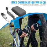 Multifunctional Bicycle Repair Tools MTB Mountain Bike Ratchet Wrench Spanner Screwdriver Bit Storage Hard Shell Bag Kit