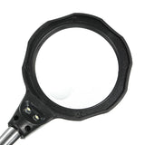 LED Light Soldering Iron Stand Holder Station Clamp Clip Helping Hands Magnifying Glass Magnifier Repair Power Tool Accessory