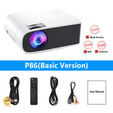 Salange Projector 1920x1080P Android 5G Wifi Bluetooth LED Video Beamer Home Theater Cinema Full 1080P Projector for Smartphone