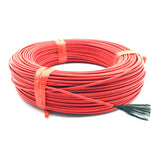 25m 24k 18.5ohm Carbon Fiber Hotline  Material Floor Heating Cables Outer Diameter 2.5 Mm High Temperature Cable