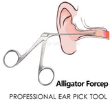 Ear Pick Pliers Endoscope Earwax Remover Hartman Micro Alligator Crocodile Nosal Forceps Ear Care Cleaner Clip Tweezer Otoscope