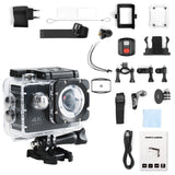 Ultra HD 4K Action Camera WiFi 12MP 2.0 Inch 30M Go Waterproof Pro 170D Helmet Bicycle Video Recording Camera Sports Cameras