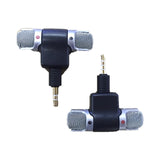 Mini Portable Mic Digital Stereo Microphone Stereo Recorder for Phone Professional Mic with 3.5mm Jack Plug Mini Mic