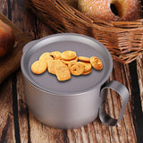 500ml Titanium Cup with Lid Camping Mug Camping Coffee Cup Lightweight Coffee Pot for Backpacking Hiking Camping Travelling