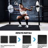 24 Pack Exercise Mat,Eva Foam Gym Mat,Flooring Mats For Gym Equipment,Exercising,Yoga,Camping,Kids,Playroom