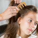 Ox Horn Hair Comb Wide Toothed Comb Hair Care Tool Scraping Tool