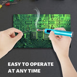 USB High-Power Fast Heat Wireless Soldering Iron Rechargeable Soldering Iron Temperature Adjustment with LED Display B C K-type