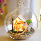 CUTEBEE Doll House Miniature DIY Dollhouse With Furnitures Wooden House For Children Birthday Gift Mood for Love Toys   B015