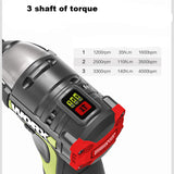 WORX 12V Brushless Motor Impact Cordless Electric Screwdriver WU132 Professional Tool with 42PCS Drill Bits Set Big Torque