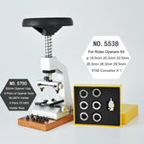 5700 Wood Table Watch Back Open Close Tools Bench Wristwatch Opener With 6 Opener Dies for Rolex Watches Watchmakers Tools 65mm