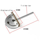 Woodworking Circular Saw Clearance Insert Cover Plate Mini Table Saw Flip Board with Miter Gauge Guide Set Workbench DIY Tools