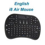 Russian Air Mouse Mini Wireless Keyboard Hebrew Touchpad Keyboards Remote Control for Android TV BOX PC PS3 Gamepad
