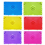 4pc Ortho Mats Puzzle Educational Rug Orthopedic Mats for Chidren Reflexology Pads Circulation Kids Feet Relax Massager Blanket