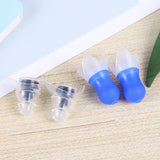 1 Set of Sound Proof Earplug Noise-proof Protective Earplug Sleeping Ear Caps Noise Prevention Earplugs (Black Filter, Blue Earp