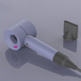2 Pcs Hair Dryer Case Cover for Dyson Soft Silicone Gel Dust Proof Blower Protective Skin Cover, Blue & Gray Purple