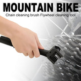 Motorcycle Bicycle Gear Chain Maintenance Cleaner Dirt Brush Rim Care Tire Road MTB Bike Scrubber Outdoor Cleaning Tool