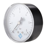 0-6bar 1/4NPT 60mm Axial Air Pressure Gauge Oil Pressure Gauge Hydraulic Gauge Water Pressure Meter