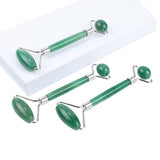 Natural Green Aventurine Facial Massager Jade Roller Thick Stick Crystal Stone Anti Aging Wrinkles Cellulite Reduce Beauty Care