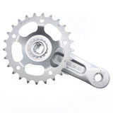 Children Kids Bicycle Crankset 102/114mm 25/28T Crank Set Square Hole Aluminum Alloy Single Speed Bike Parts