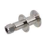 1.5" Tri Clamp x 1/2" Compression Adapter Stainless Steel 304 Homebrew Clover Fitting, Brewer Hardware