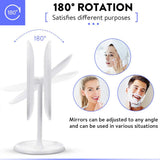 LED Vanity Mirror Light Makeup Mirror With 1X/10X Magnification 3 Light Colors Vanity Bathroom Cosmetic Table Led Lighted Mirror