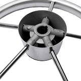 Steering Wheel 304 Stainless Steel 5 Spoke 25 Degree for Marine Yacht