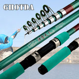 GHOTDA Hard Telescopic Fishing Rod Portable Boat Rock Fishing Rod