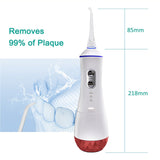 USB Rechargeable Water Flosser Portable  Water Jet 320ML Water Tank Waterproof Teeth Cleaner Oral Irrigator