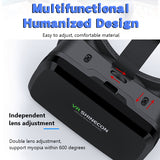 VR Virtual Reality 3D Glasses Box For Movie Games VR Headset Helmet For IOS Android Smartphone Binoculars With Bluetooth Rocker