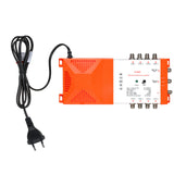 8 Way Distribution Amplifier IRS Loop-through Terrestrial TV&amp;Radio Distribution Amplifier 87-2350MHz TV Antenna Signal Booster