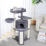 Pet Cat stairs Tree Cando House Multi-Steps Bed Scratching House for Cat Kitten Tower with Cozy Hummock Bed Inside Fast Delivery