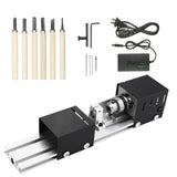 DIY Wood Lathe Beads Machine Speed Adjustable Rotary Lathe Milling Polishing 100W Mini CNC Buddha Bead Machines Woodworking Tool