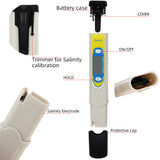 SA-987S pen-type Salinity meter Tester Salinometer for waterproof Salt Water Pool &amp; Fish Pond Testing 0-19.99 ppt 40% Off