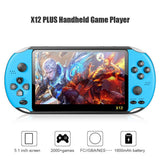 X12 5.1 inch Handheld Game Video Player 8G LED Screen Built-in 2500 Games X12PLUS Retro Consoles Support TF Card