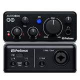 PreSonus AudioBox GO portable audio interface 2 in 2 out professional XMAX-L Mic Preamp for home and mobile recording