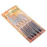 5 Pieces Painting Knives Set Stainless Steel Spatula Palette Knife Oil Painting Accessories Color Mixing Set for Canvas Acrylic