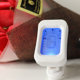 1pc 440Hz Electric Tuner Clip-on LCD Screen For Chromatic Tuner 180 Degrees Rotatable For Ukulele Bass Violin Tuner Blue/White