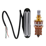 Dual Hot Rail Blaster Humbucking Pickups with Guitar Pots 500K Short Split Shaft Audio Taper Push/Pull Potentiometer