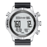 NORTH EDGE AQUA Men's Professional Diving Computer Watch Scuba Diving NDL 50M Dive Watches Altimeter Barometer Compass